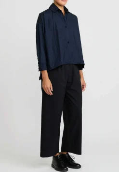 Daniela Gregis Cotton Pigiama Fondo Stretto Pants In Nero Black