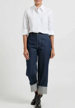 Jil Sander Cotton Poplin Shirt In White