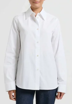 Jil Sander Cotton Poplin Shirt In White
