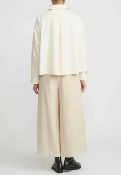 A Tentative Atelier Cotton Red Line Shirt In Natural