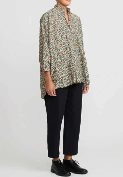 Daniela Gregis Cotton Sigaretta Elastico Pants In Nero Black