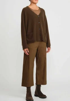 Rundholz Black Label Cotton Straight Leg Pants In Bronze