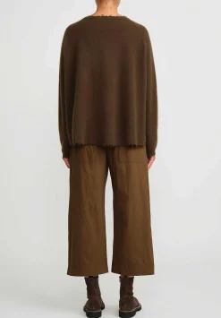 Rundholz Black Label Cotton Straight Leg Pants In Bronze