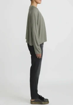 Rundholz Cotton Tapered Leg Jeans In Faded Black