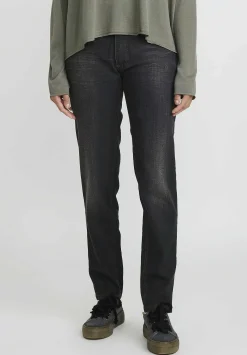 Rundholz Cotton Tapered Leg Jeans In Faded Black