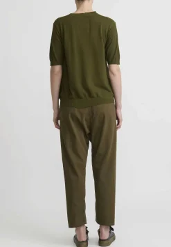 Uma Wang Cotton T-Shirt In Army Green