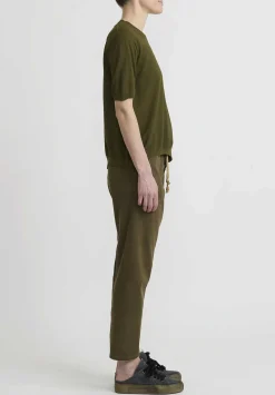 Uma Wang Cotton T-Shirt In Army Green