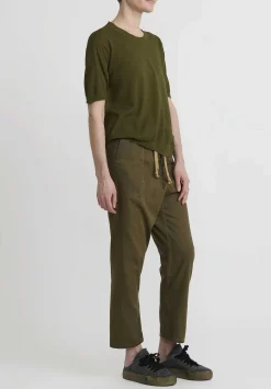 Uma Wang Cotton T-Shirt In Army Green