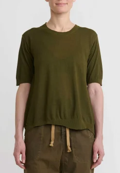 Uma Wang Cotton T-Shirt In Army Green