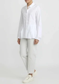 Rundholz Cotton Tulip Shirt In White