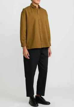 Toogood Cotton Twill Draughtsman Shirt In Bronze