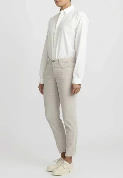 Closed Cotton Velvet Baker Jeans In Sea Grey