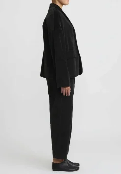 Album di Famiglia Cotton Velvet Blazer In Slate Grey