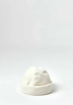 Jil Sander+ Cotton Velvet Dome Hat In Natural White
