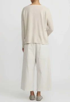 Album di Famiglia Cotton Velvet Pants In Fog Grey