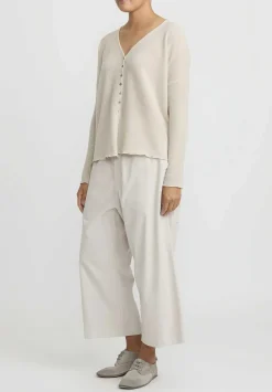 Album di Famiglia Cotton Velvet Pants In Fog Grey