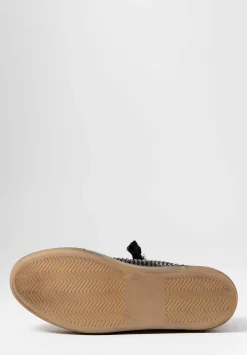 Uma Wang Cotton Velvet Striped Low Tennis Shoes In Dark Grey
