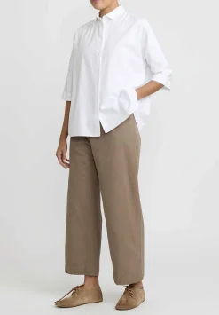Casey Casey Cotton Waga Short Sleeve Shirt In White