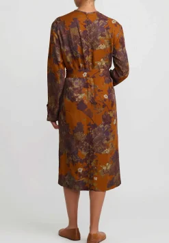 Dries Van Noten Dosana Dress In Rust Floral
