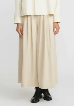 A Tentative Atelier Drapey Flared Pants In Natural