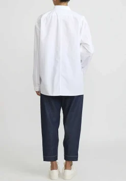 Toogood Draughtsman Cotton Poplin Shirt In Chalk White