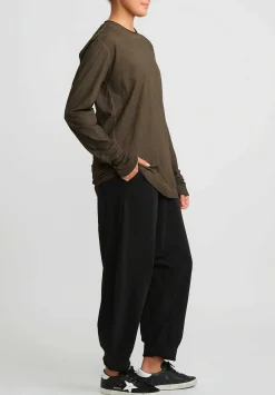Rundholz Dip Drop Crotch Jogger Pant In Black