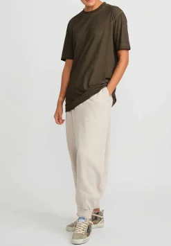 Rundholz Dip Drop Crotch Jogger Pant In Natural Sand