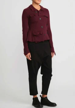 Rundholz Black Label Drop Crotch Skinny Stretch Pants In Black