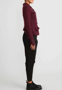 Rundholz Black Label Drop Crotch Skinny Stretch Pants In Black