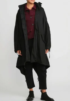 Rundholz Black Label Drop Crotch Skinny Stretch Pants In Black