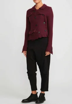 Rundholz Black Label Drop Crotch Skinny Stretch Pants In Black