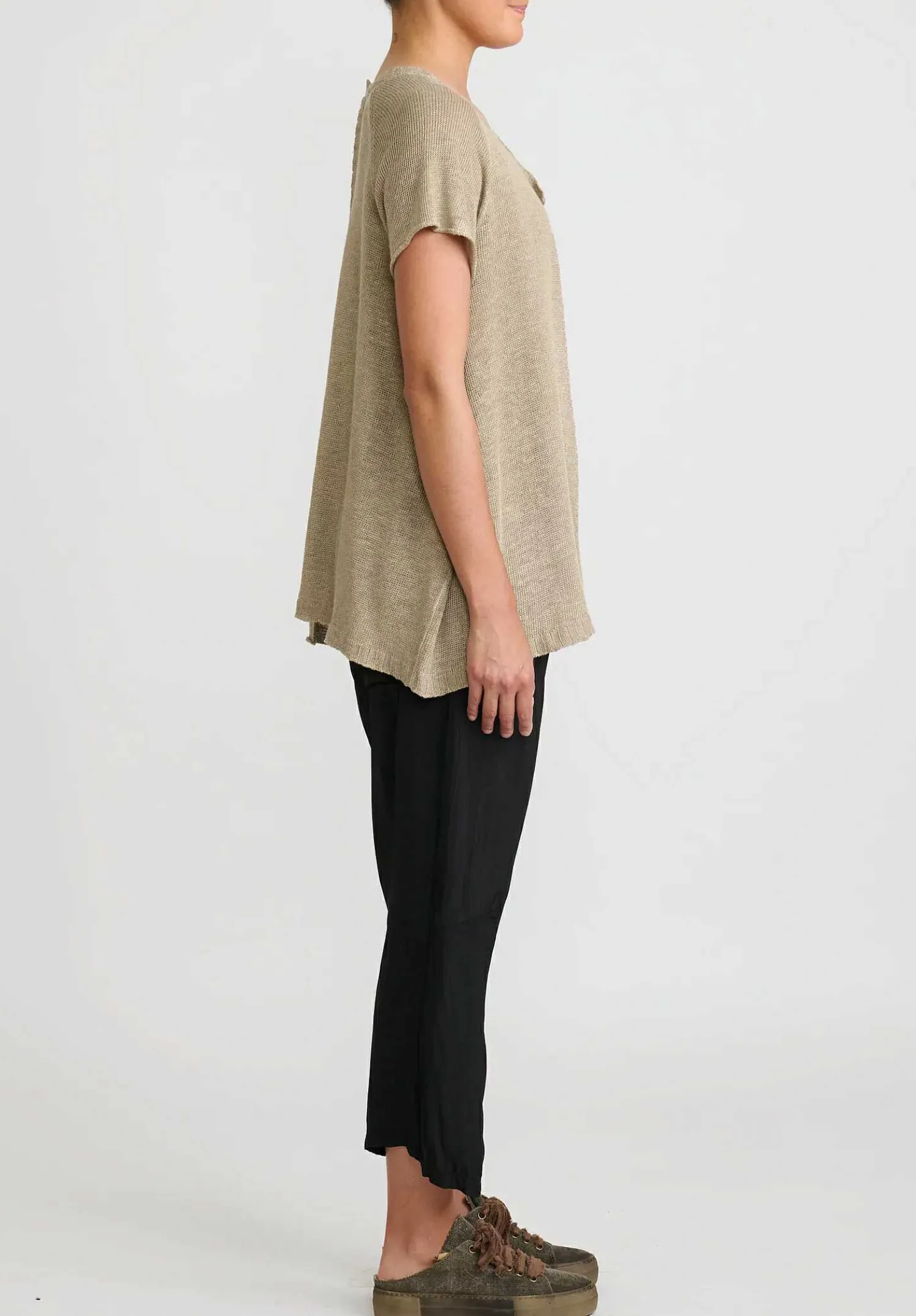 Rundholz Drop Crotch Straight Leg Pants In Black