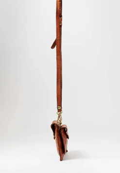 Campomaggi Duo Of Riveted Shoulder Bags In Cognac Brown