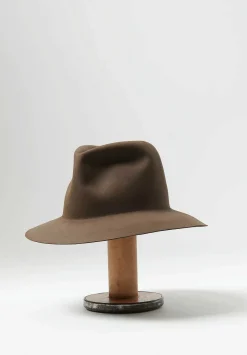 Horisaki Design & Handel Easy Burnt Beaver Reshapeable Hat In Taupe Brown