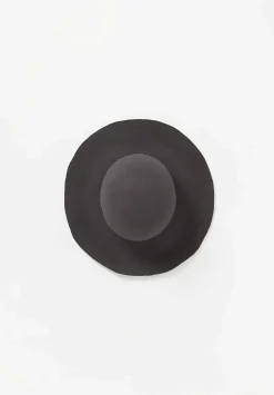 Horisaki Design & Handel Easy Burnt Rabbit Soft Wide Brim Hat In Grey