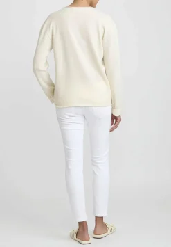 Jil Sander+ Eco Cashmere Sweater In Natural White