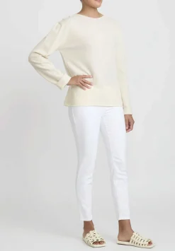 Jil Sander+ Eco Cashmere Sweater In Natural White