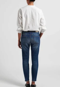 Closed Faded ''Whisker'' Jeans In Dark Blue