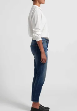 Closed Faded ''Whisker'' Jeans In Dark Blue