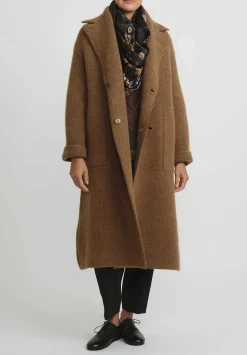 Boboutic Felted Knit Double Breasted Coat
