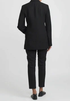 Jil Sander Fluid Double Breasted Jacket In Black