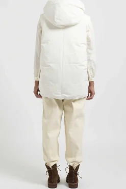 Jil Sander+ Gilet 01 Puffer Vest In Natural White