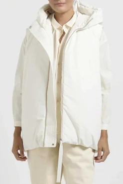 Jil Sander+ Gilet 01 Puffer Vest In Natural White