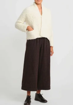 Daniela Gregis Hand Knit Cashmere Collo Legaccio Scialle Jacket In Raw Natural