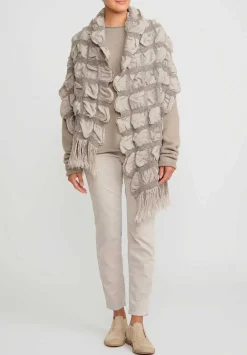 Lauren Manoogian Handwoven Carton Scarf In Granite Taupe