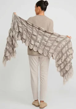Lauren Manoogian Handwoven Carton Scarf In Granite Taupe