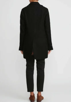 Masnada Hemp And Virgin Wool Jacket In Black