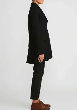 Masnada Hemp And Virgin Wool Jacket In Black
