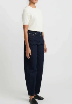Closed High Waisted "Fayna" Jeans In Dbl Dark Blue