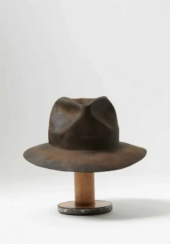 Horisaki Design & Handel Horisake Design & Handel Hard Burnt Beaver Reshapeable Hat In Taupe Brown